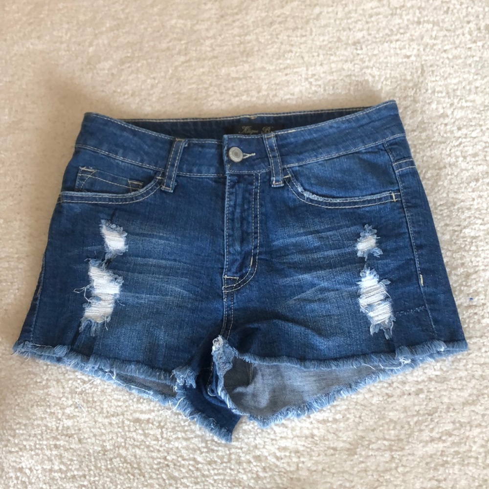 Klique B cut off jean shorts